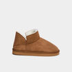 Chaussons boots fourr&eacute;s camel homme