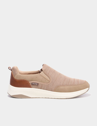Baskets semelles &eacute;paisses sable homme
