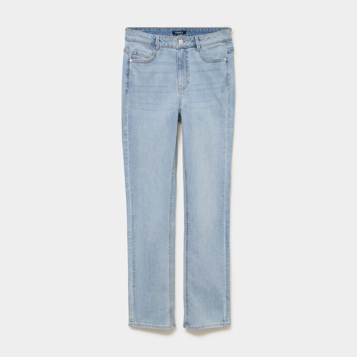 Jeans regular 5 poches coton denim double stone femme