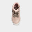 Baskets montantes zipp&eacute;es &agrave; paillettes rose fille