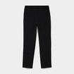 Pantalon carotte taille &eacute;lastiqu&eacute;e noir femme