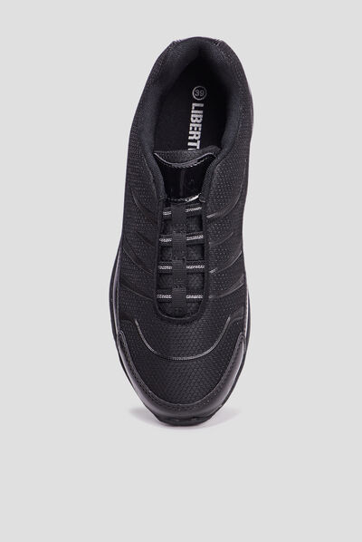 Baskets running élastiquées Liberto noir femme