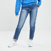 Jeans mom taille haute denim stone femme