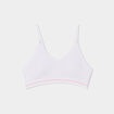 Brassière de sport bretelles ajustables blanc fille