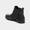 Bottines chelsea avec boucles noir femme