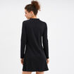 Robe évasée col montant courte Liberto noir femme