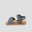 Sandales avec boucles en cuir Creeks gris bébé garçon