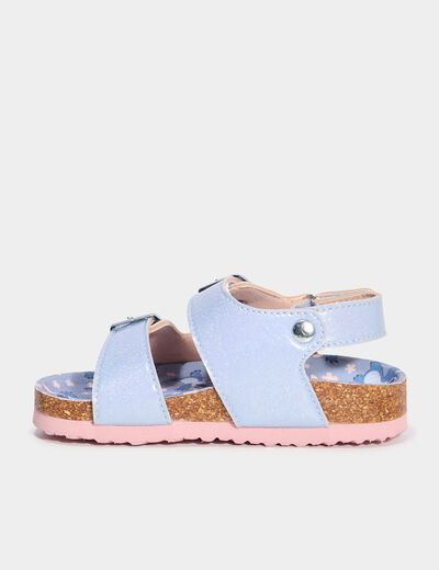 Sandales à paillettes Stitch bleu fille