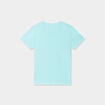 T-shirt en coton manches courtes bleu turquoise garçon