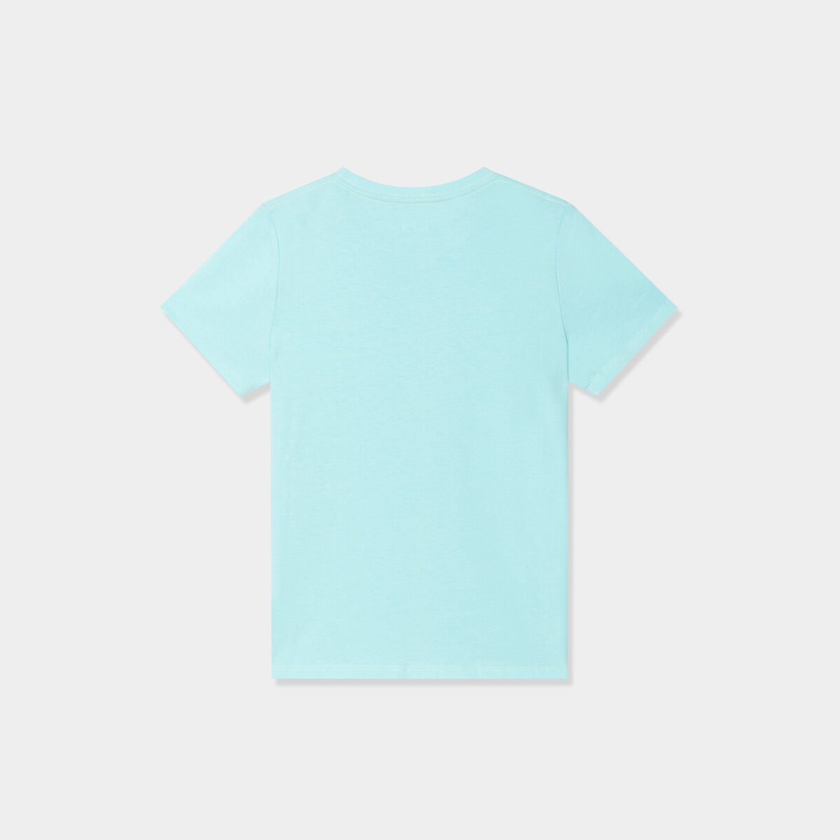 T-shirt en coton manches courtes bleu turquoise garçon