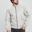 Veste bomber zippée creme homme