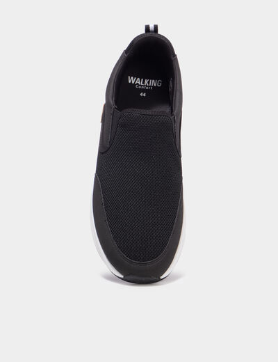 Baskets semelles &eacute;paisses noir homme