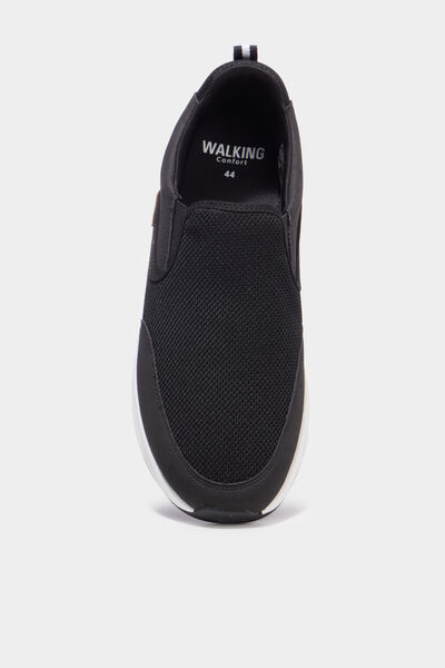 Baskets semelles &eacute;paisses noir homme