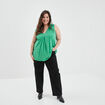 Jeans flare taille haute Modavista noir femme grande taille