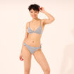 Haut de maillot de bain triangle bleu femme