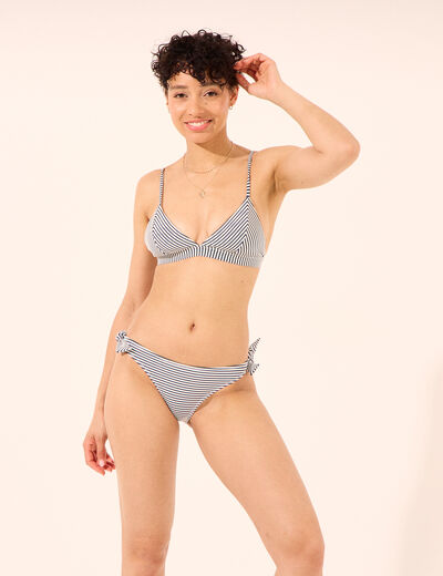 Haut de maillot de bain triangle bleu femme