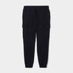 Pantalon jogging cargo molleton noir homme