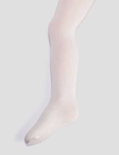 Collants ecru fille