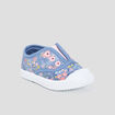 Tennis en toile élastiquées bleu bébé fille