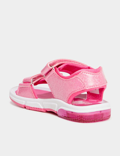 Sandales lumineuses Pat Patrouille rose fille