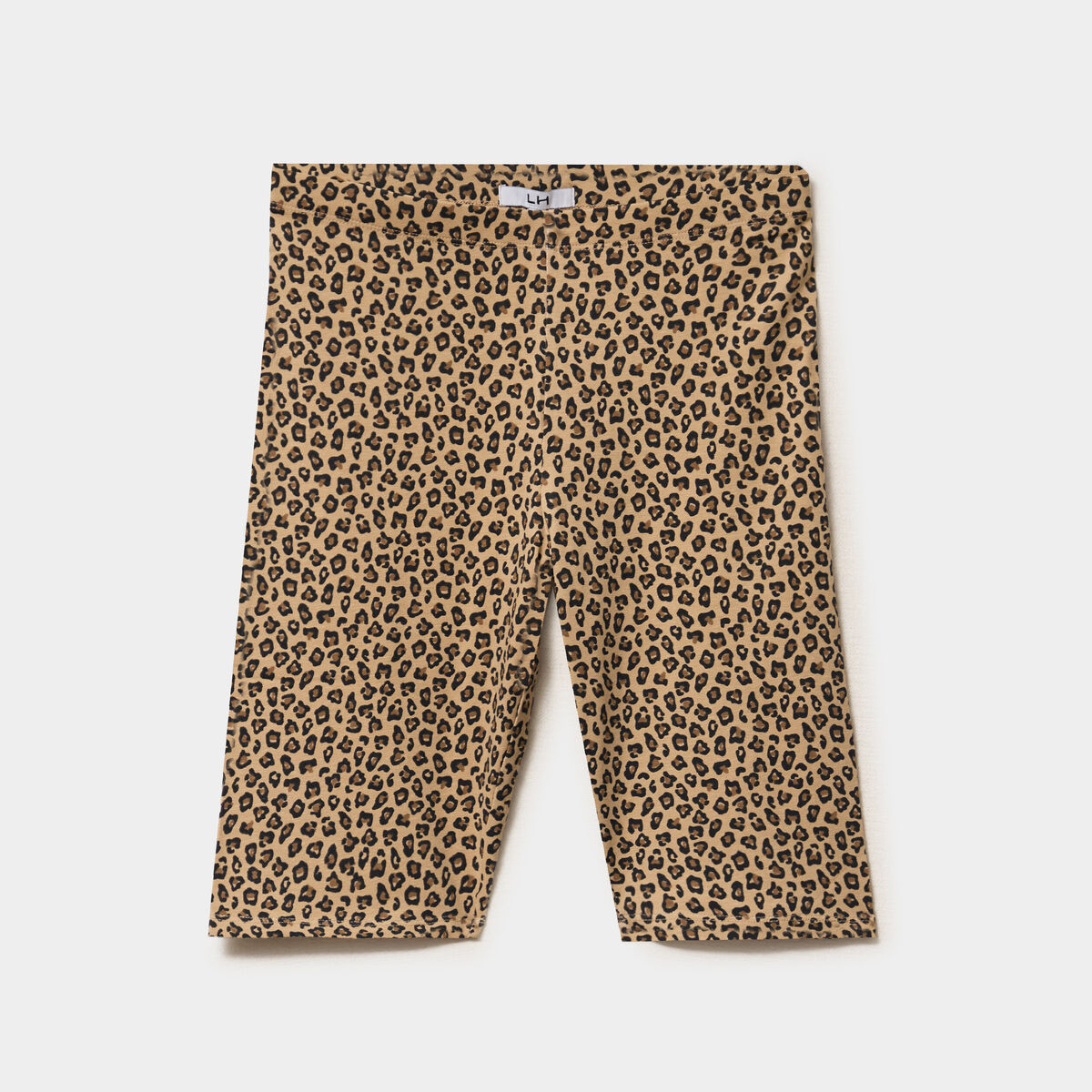 Short cycliste coton stretch beige femme
