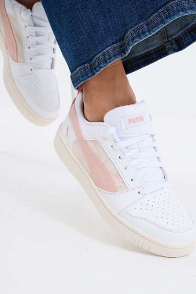 Baskets basses &agrave; lacets Puma rose femme