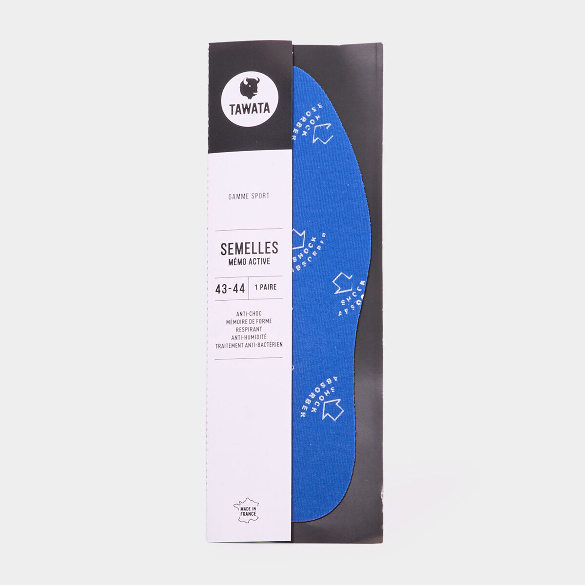 Semelles sport m&eacute;mo active Tawata bleu mixte