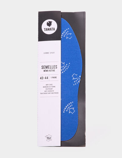 Semelles sport mémo active Tawata bleu mixte