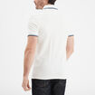 Polo piqu&eacute; manches courtes coton blanc homme