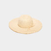 Chapeau de paille à sequins sable femme