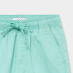 Bermuda short loose &eacute;lastiqu&eacute; coton vert clair gar&ccedil;on