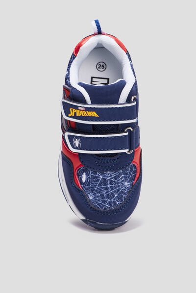Baskets running lumineuses Spider-Man bleu marine garçon