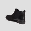 Bottines chelsea avec boucles noir femme