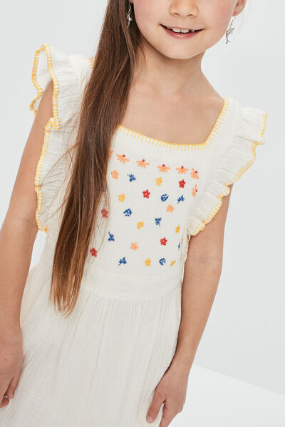 Robe évasée Creeks sable fille
