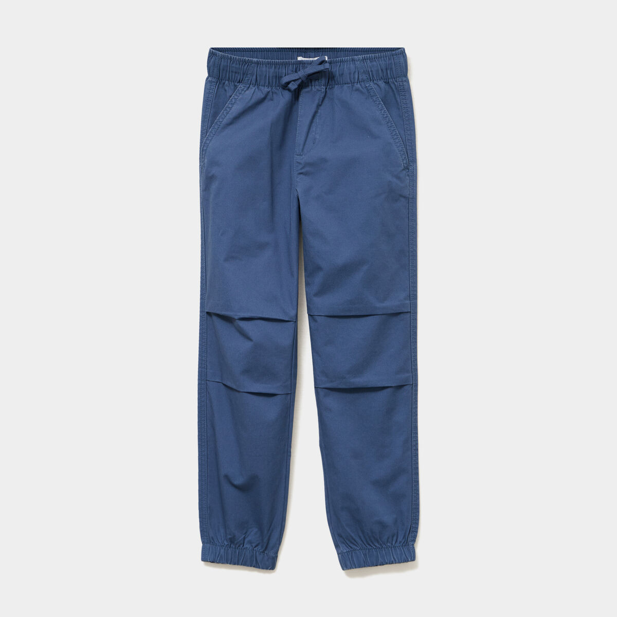 Pantalon battle taille &eacute;lastiqu&eacute;e coton bleu fonc&eacute; gar&ccedil;on