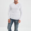 T-shirt manches longues Liberto blanc homme