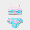 Maillot de bain 2 pi&egrave;ces Stitch bleu turquoise fille