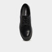 Derbies pied large crant&eacute;es noir femme