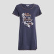 Chemise de nuit bleu femme