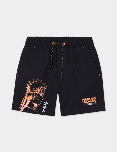 Short regular Naruto noir garçon