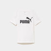 T-shirt droit &agrave; manches courtes Puma blanc fille