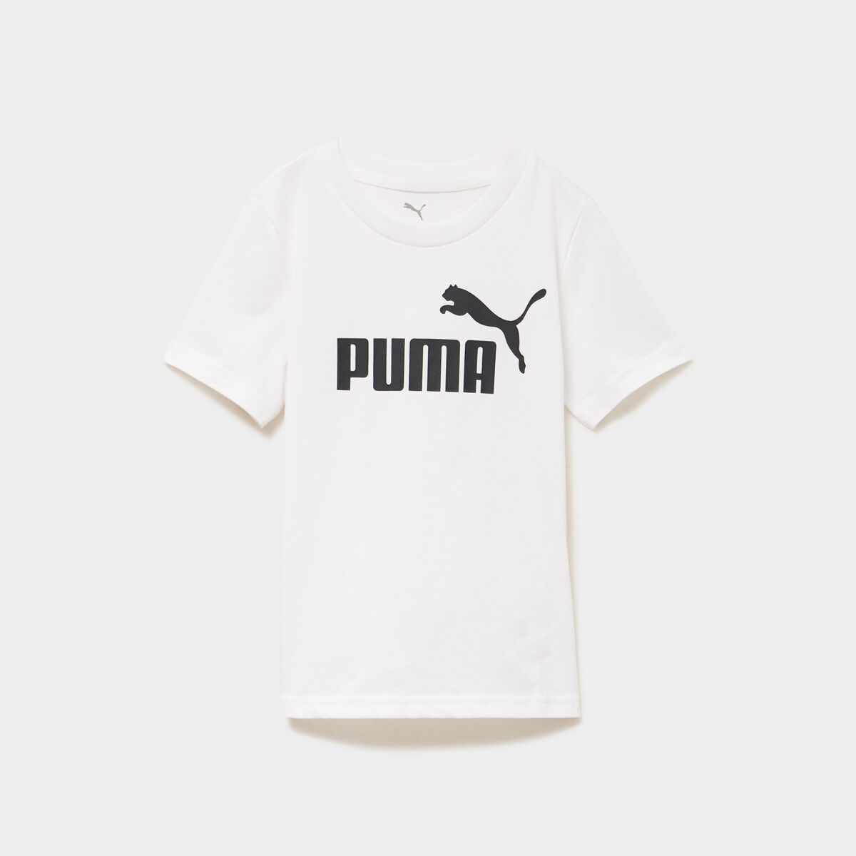 T-shirt droit &agrave; manches courtes Puma blanc fille