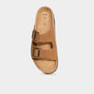 Mules avec boucles marron clair homme
