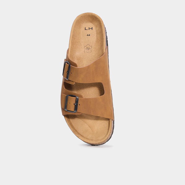 mules avec boucles marron clair homme Mules avec boucles marron clair homme