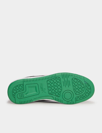 Tennis basses à lacets Puma Rebound vert garçon