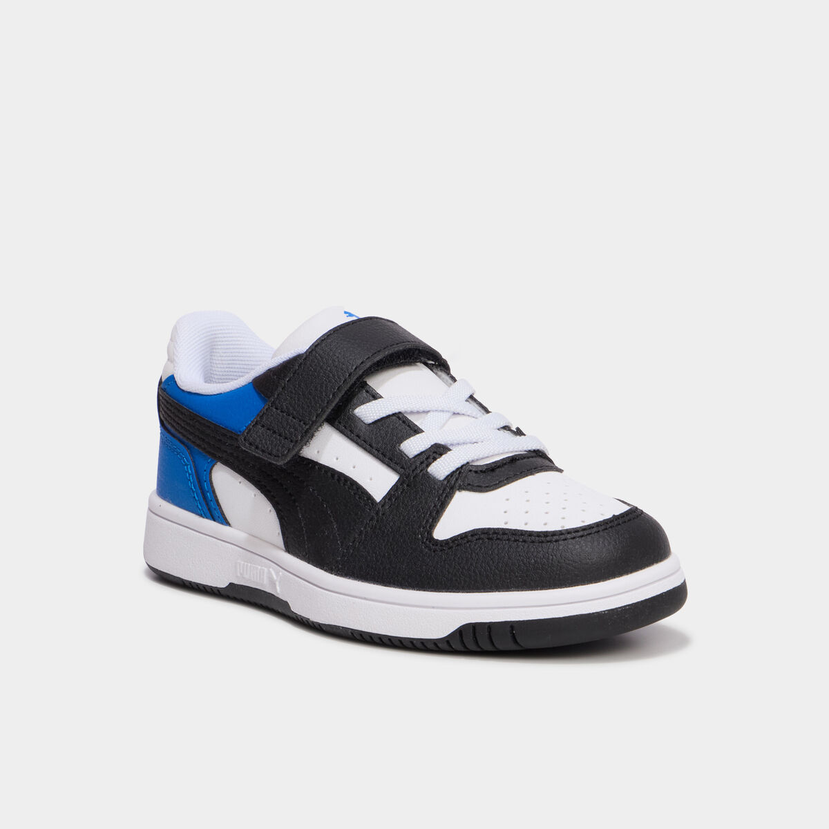 Baskets &agrave; scratchs Puma Rebound Slam bleu electrique gar&ccedil;on