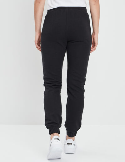 Pantalon jogging slim taille élastiquée noir femme