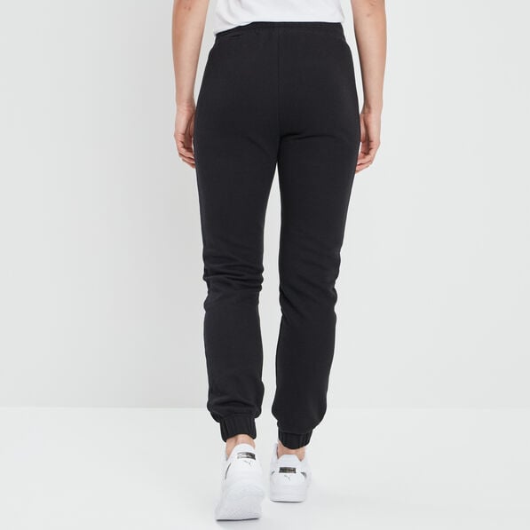 pantalon jogging slim taille elastiquee noir femme Pantalon jogging slim taille élastiquée noir femme