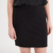 Jupe courte moulante noir femme