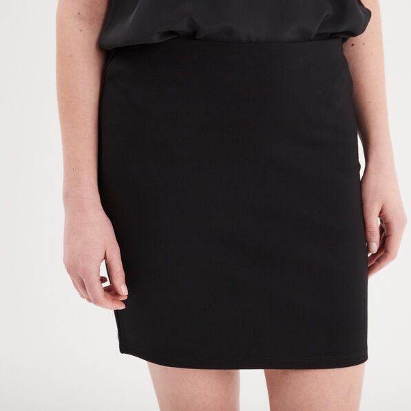 Jupe courte moulante noir femme